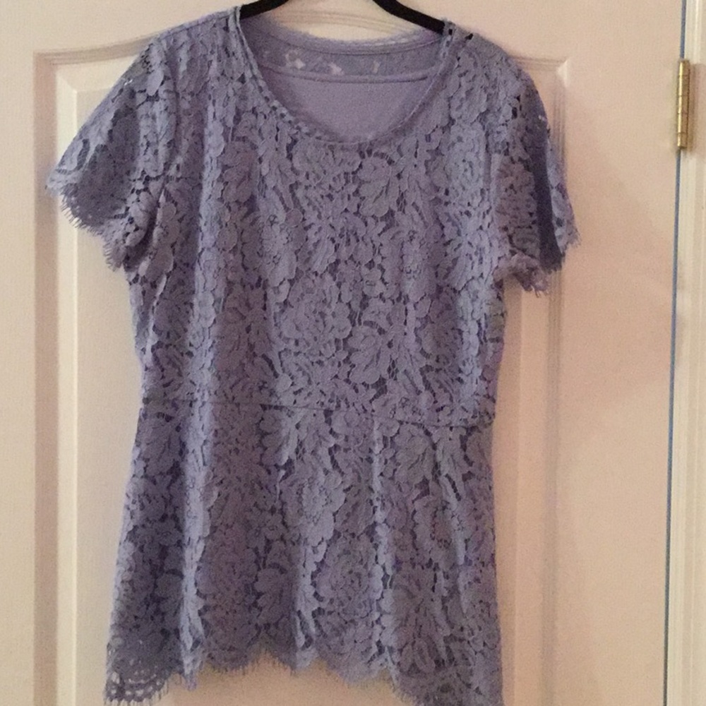 Isaac Mizrahi Lined Lace Blouse